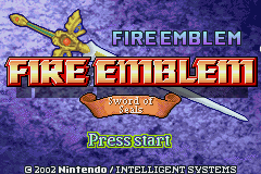 Fire Emblem - Shining Armor Title Screen